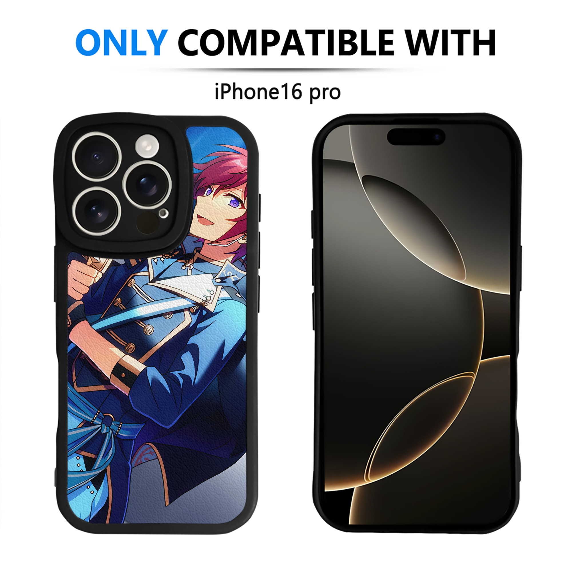 （画像用） あんさんぶるスターズ! Ensemble Stars 【iPhone 16シリーズ対応】シリコンスマホケース（レザー調） 材質：シリコン